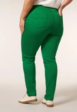 Discount Miss Etam Broek slim fit groen 32
