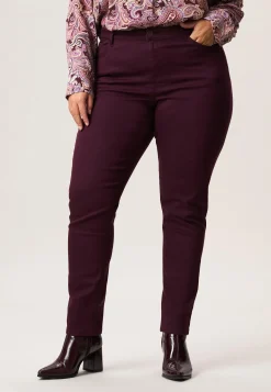 Best Miss Etam Broek slim fit paars 32" Aubergine