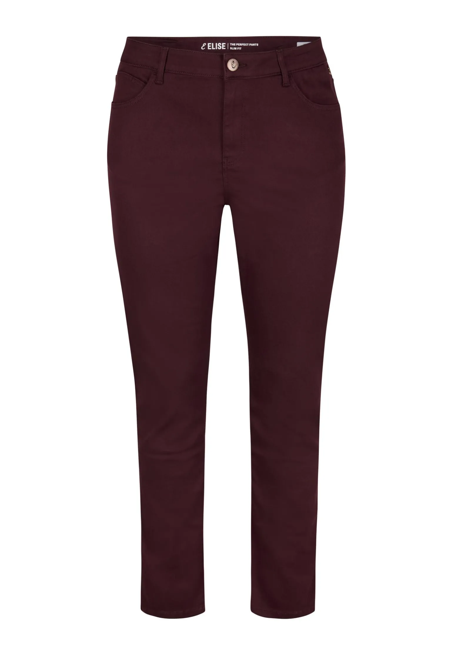 Best Miss Etam Broek slim fit paars 32" Aubergine