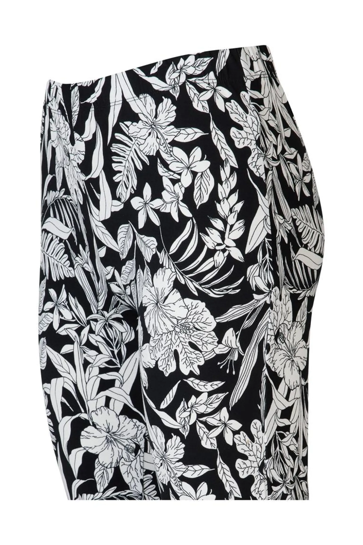 New Miss Etam Broek 'Tina' print zwart Multi offwhite