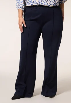 Online Miss Etam Broek wide leg blauw 32" Donkerblauw