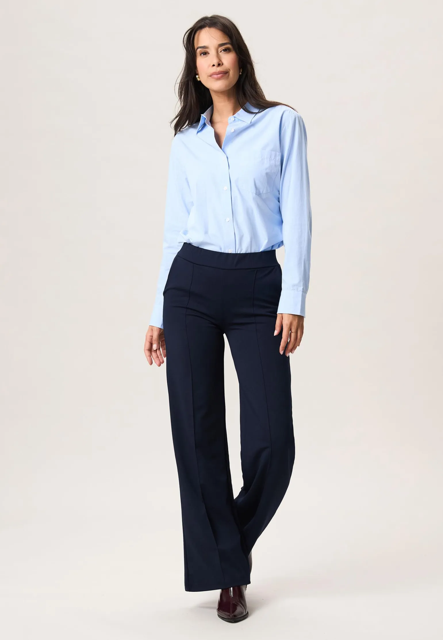 Clearance Miss Etam Broek wide leg blauw 32" Donkerblauw