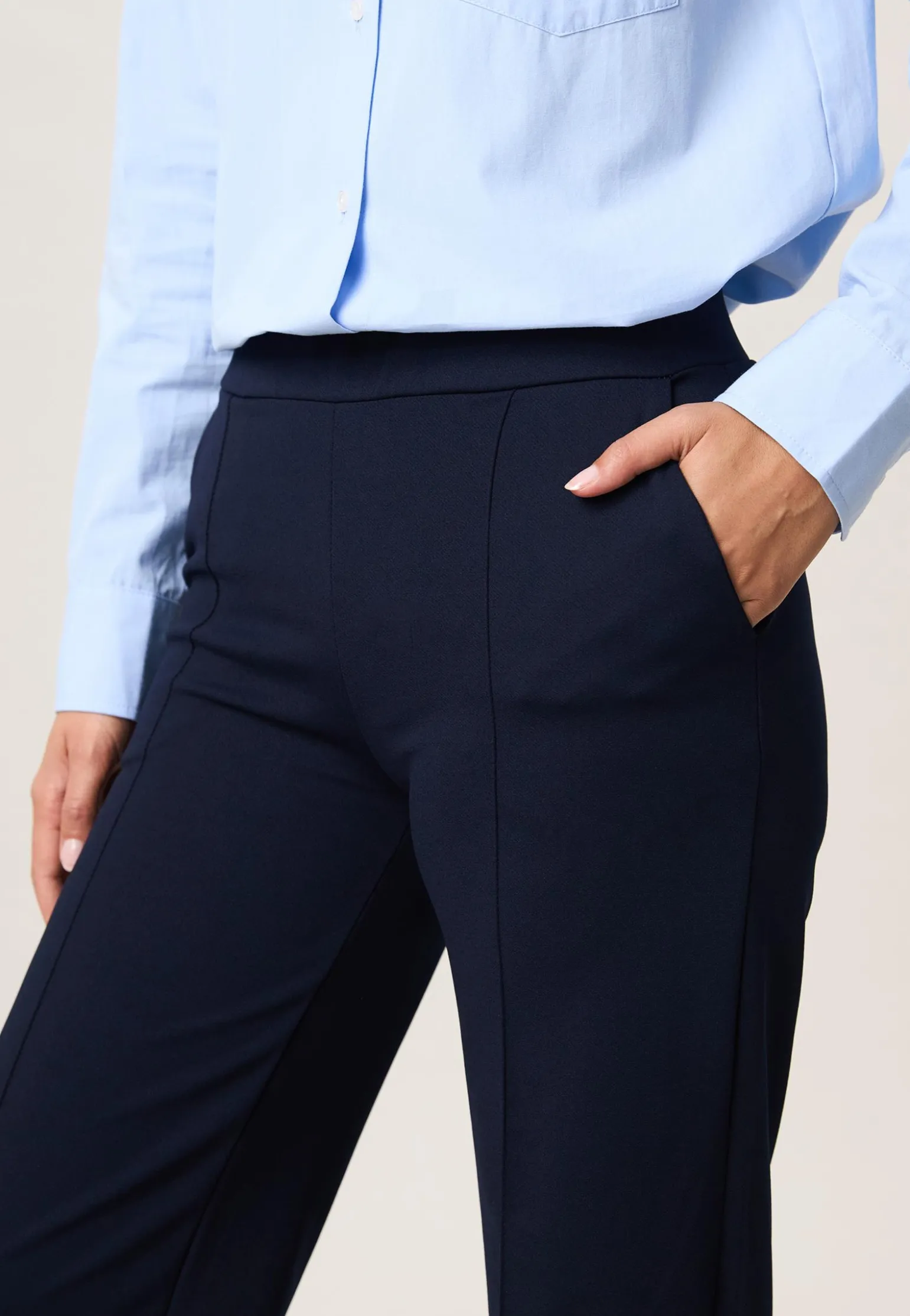 Clearance Miss Etam Broek wide leg blauw 32" Donkerblauw