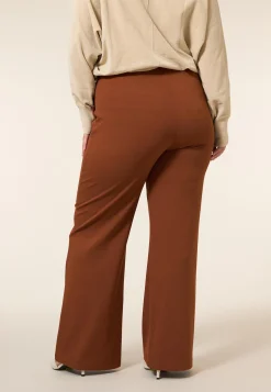 Online Miss Etam Broek wide leg bruin 32