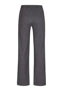 Hot Miss Etam Broek wide leg grijs pinstripe 32