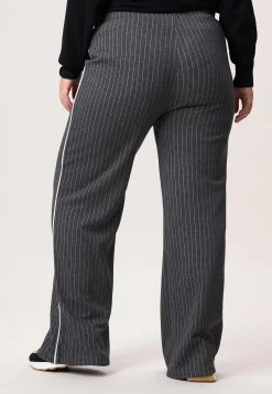 Discount Miss Etam Broek wide leg grijs pinstripe 32