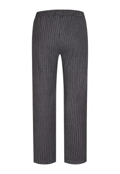 Discount Miss Etam Broek wide leg grijs pinstripe 32