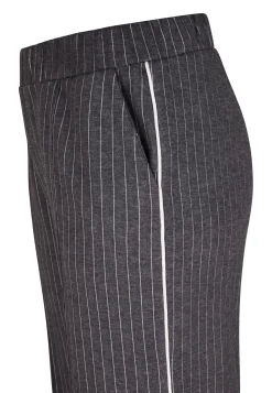 Discount Miss Etam Broek wide leg grijs pinstripe 32