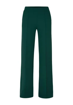 Outlet Miss Etam Broek wide leg groen 32" Pinegreen