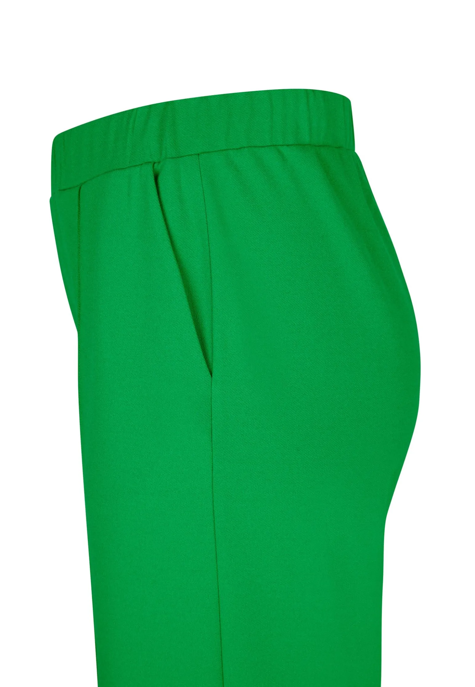 Online Miss Etam Broek wide leg groen 32" Jelly bean green