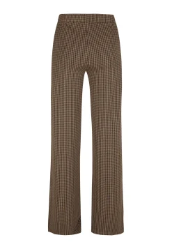 Discount Miss Etam Broek wide leg jacquard print bruin 32