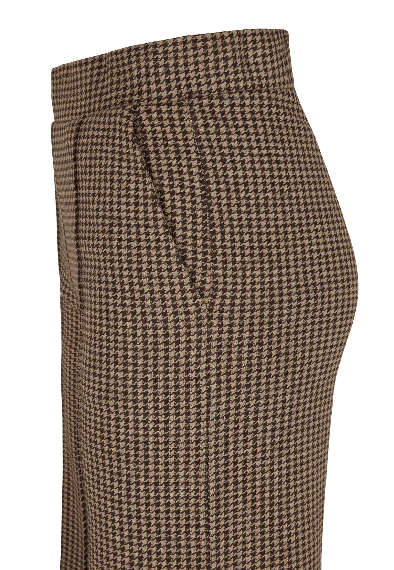 Discount Miss Etam Broek wide leg jacquard print bruin 32" Multi brown