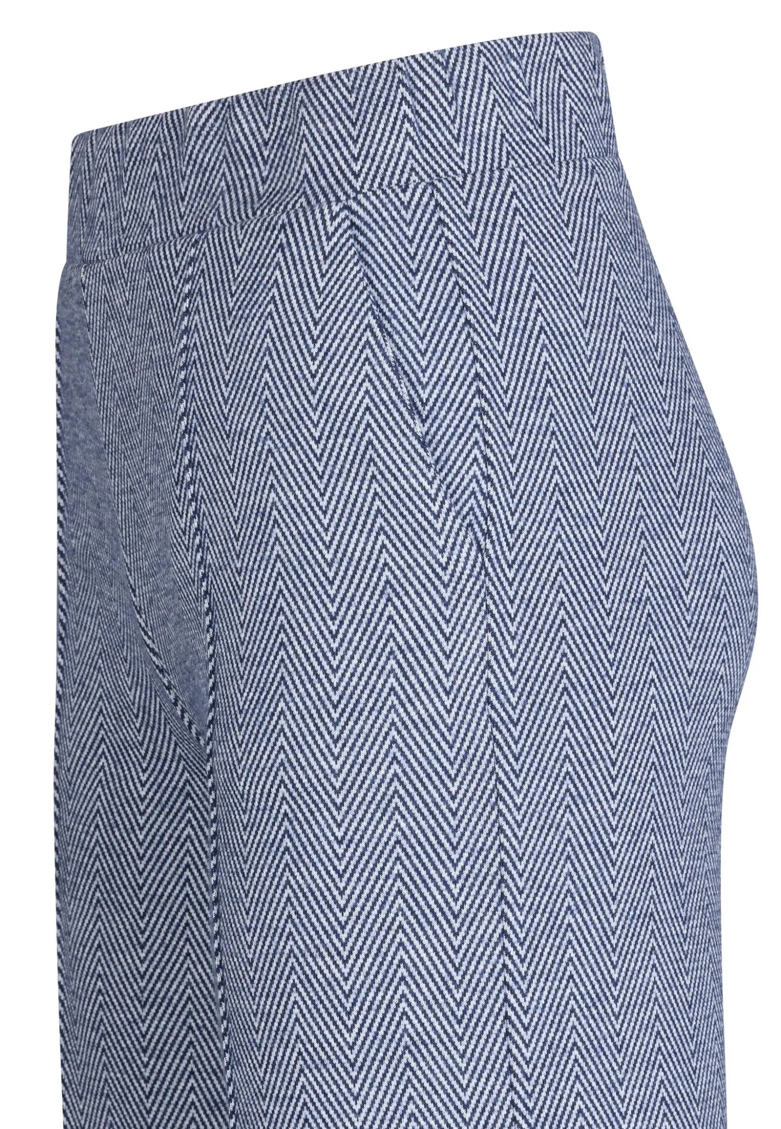 New Miss Etam Broek wide leg print 32" Multi donker blue