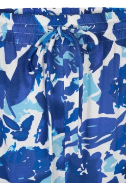 Miss Etam Broek wide leg print blauw 32