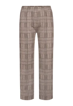 Sale Miss Etam Broek wide leg print bruin 32" Multi dark neutral
