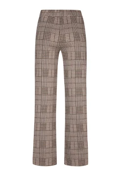 Online Miss Etam Broek wide leg print bruin 32