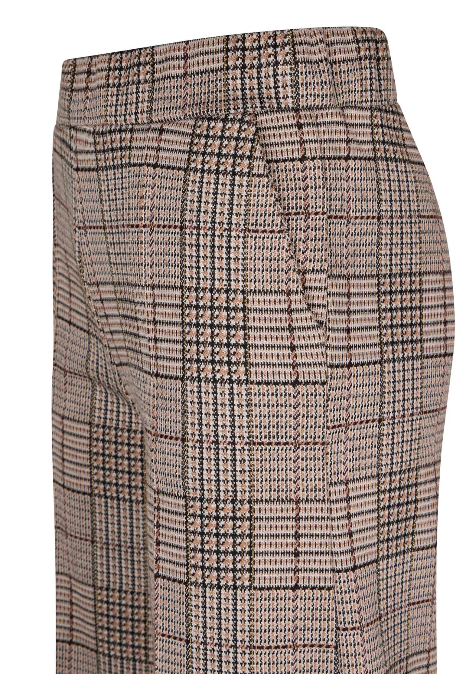 Online Miss Etam Broek wide leg print bruin 32" Multi dark neutral