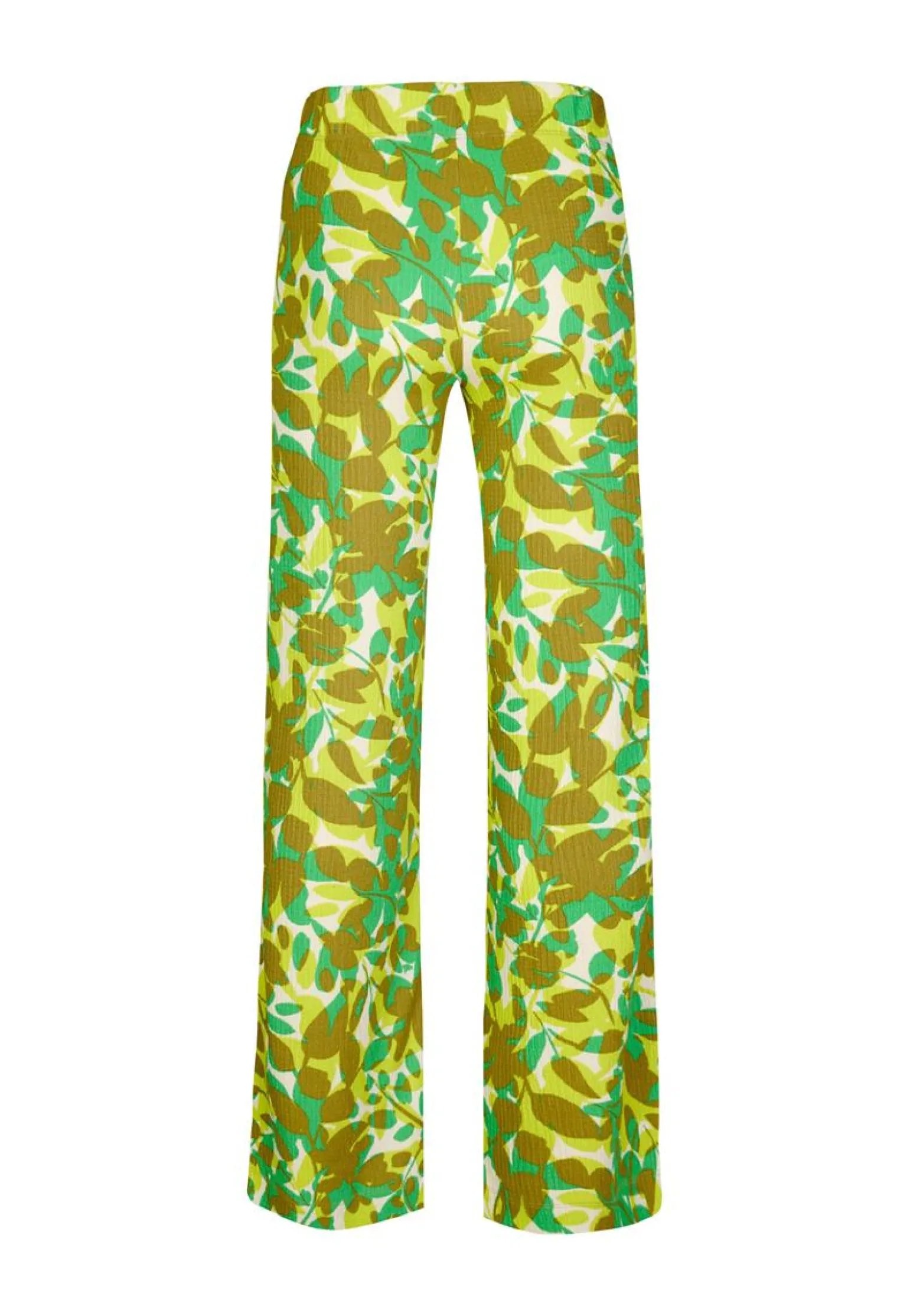 Discount Miss Etam Broek wide leg print groen 32" Multi spicy green