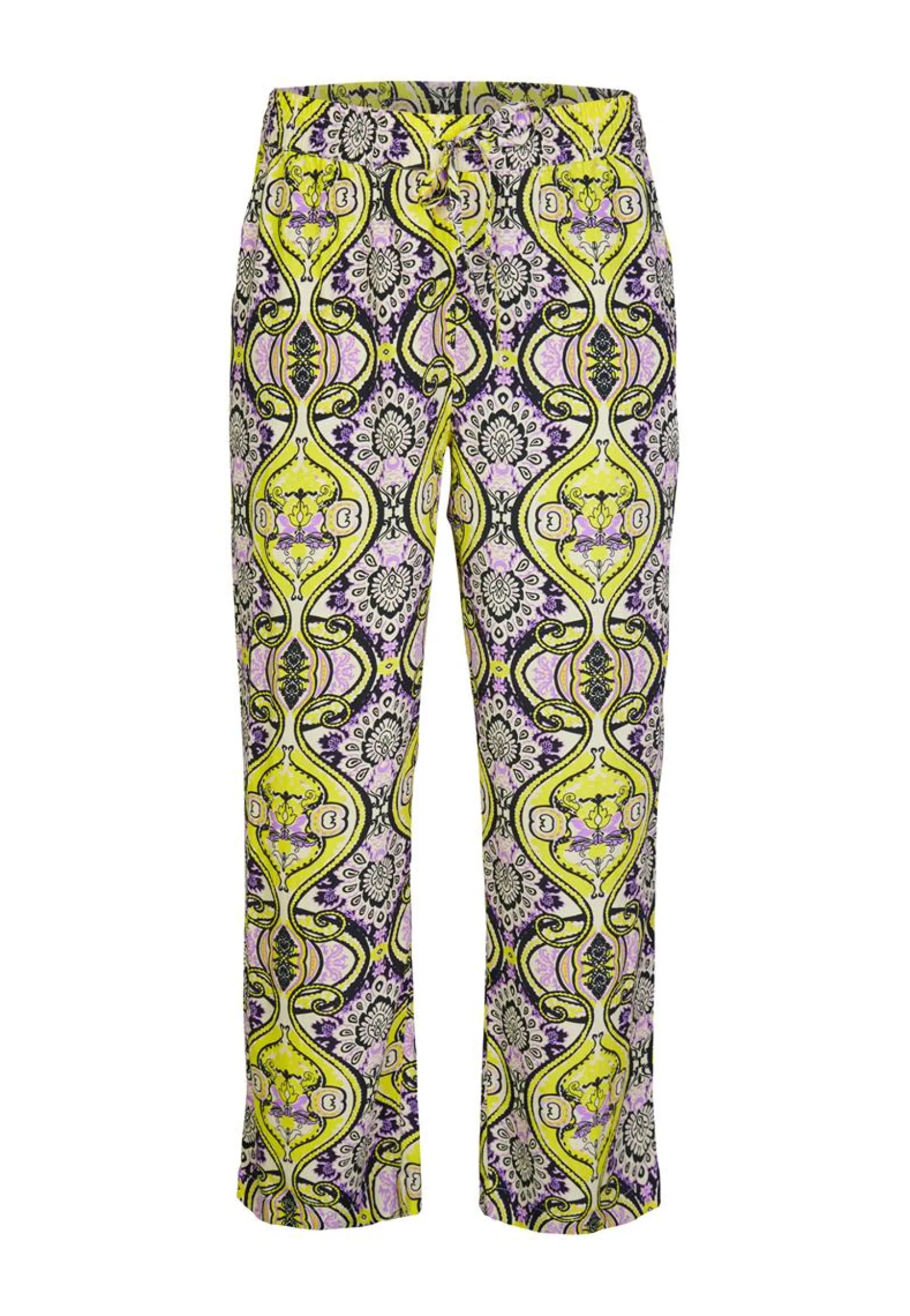 Outlet Miss Etam Broek wide leg print paars 32" Multi purple
