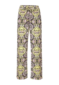 New Miss Etam Broek wide leg print paars 36" Multi purple