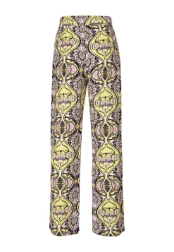 New Miss Etam Broek wide leg print paars 36" Multi purple