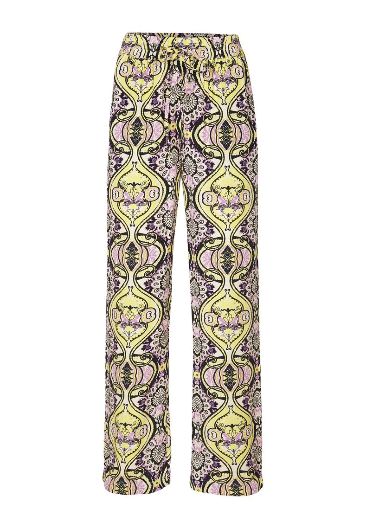 Discount Miss Etam Broek wide leg print paars Multi purple