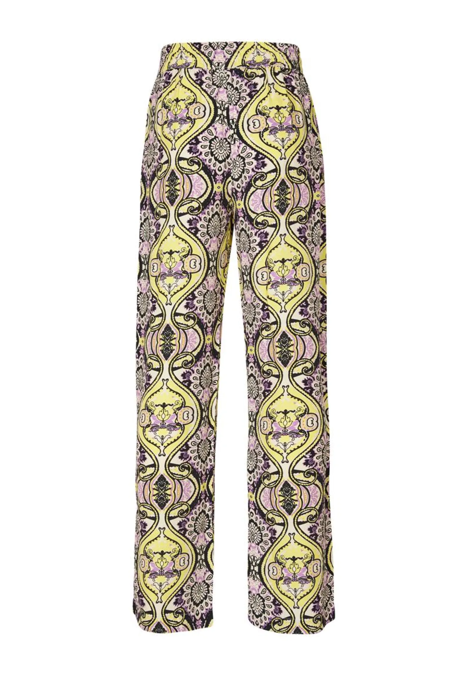Discount Miss Etam Broek wide leg print paars Multi purple