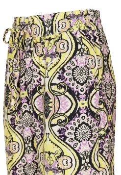 Discount Miss Etam Broek wide leg print paars Multi purple