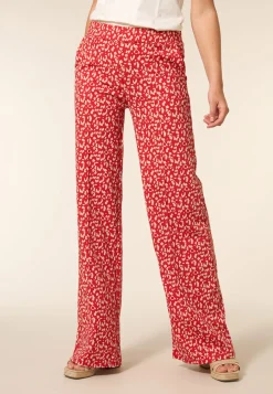 Miss Etam Broek wide leg print rood 36" Multi rood