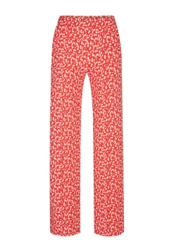 Miss Etam Broek wide leg print rood 36" Multi rood