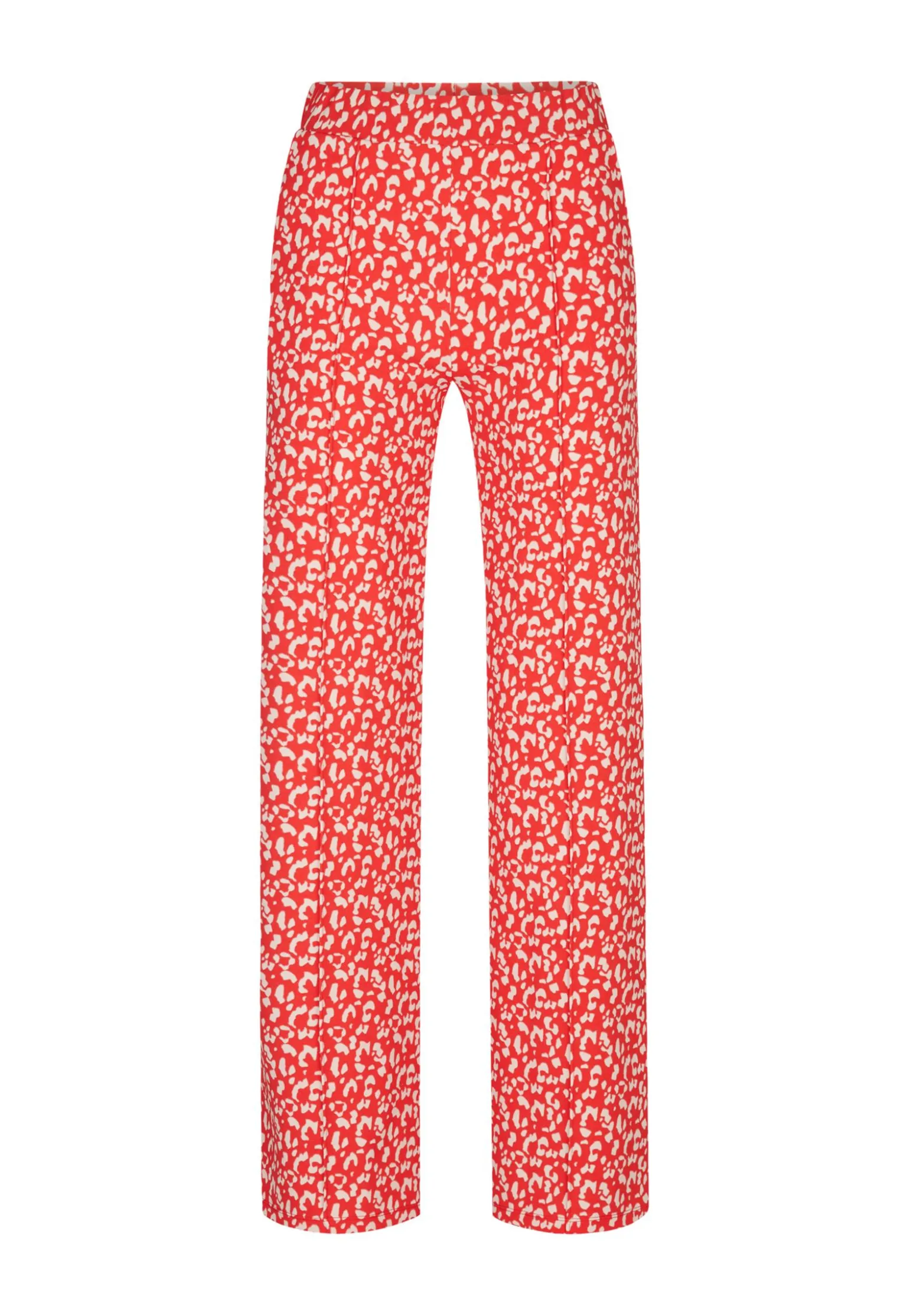 Hot Miss Etam Broek wide leg print rood 32" Multi rood
