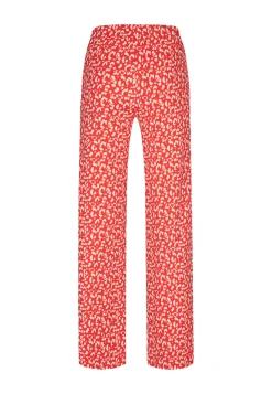 Hot Miss Etam Broek wide leg print rood 32