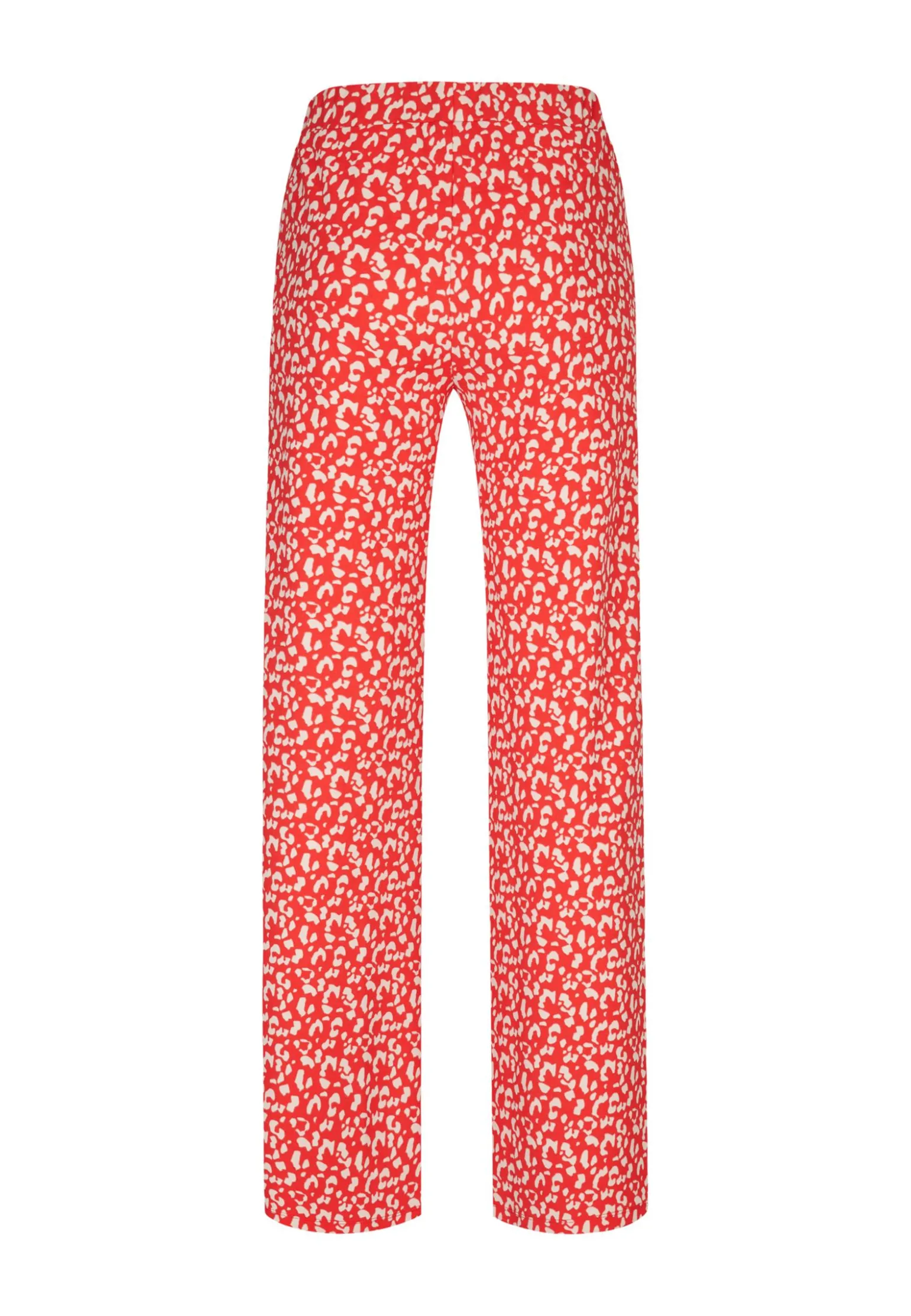 Hot Miss Etam Broek wide leg print rood 32" Multi rood