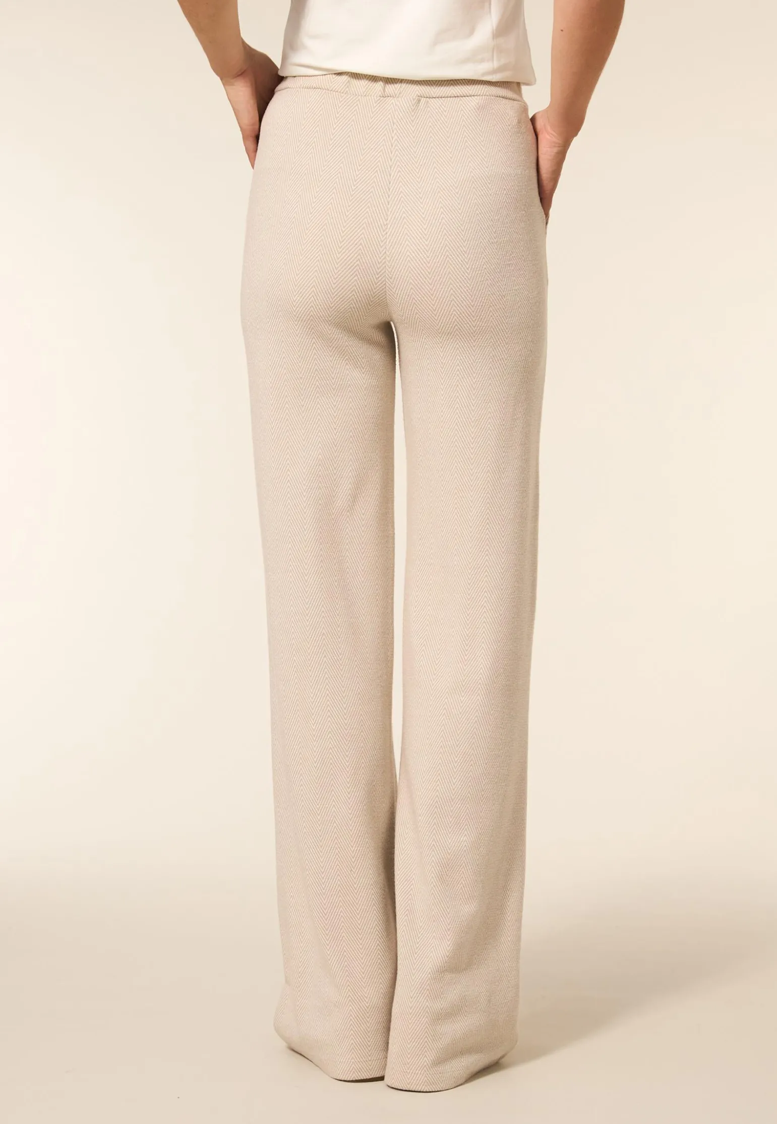 Clearance Miss Etam Broek wide leg print zand 36" Multi sand