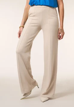 Miss Etam Broek wide leg print zand 32" Multi sand