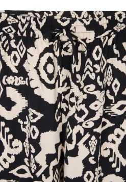 Best Miss Etam Broek wide leg print zwart Multi zwart