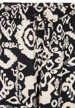 Discount Miss Etam Broek wide leg print zwart 32