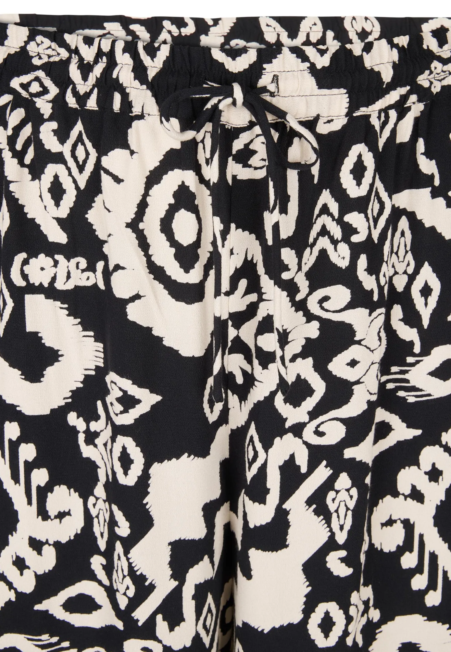 Discount Miss Etam Broek wide leg print zwart 32" Multi zwart