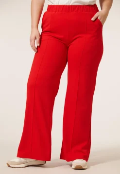 New Miss Etam Broek wide leg rood 32" Hibiscus red