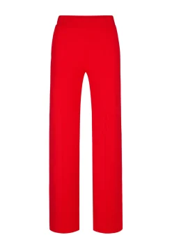 Online Miss Etam Broek wide leg rood 32" Hibiscus red