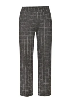 Best Miss Etam Broek wide leg ruit grijs 32" Multi grey