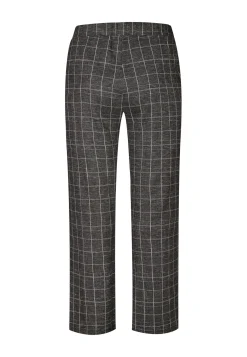 Best Miss Etam Broek wide leg ruit grijs 32