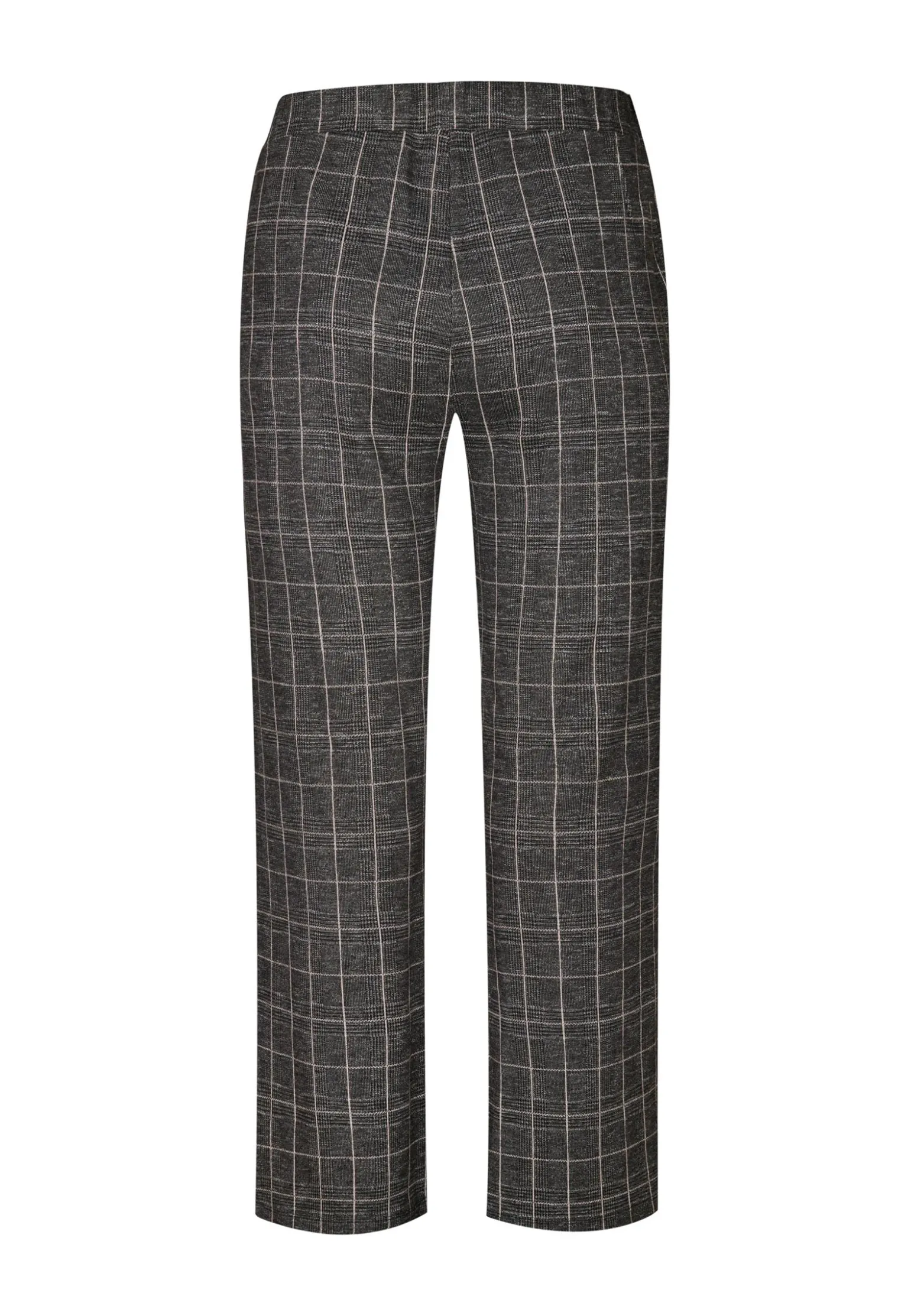 Best Miss Etam Broek wide leg ruit grijs 32" Multi grey