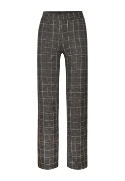 Clearance Miss Etam Broek wide leg ruit grijs 32" Multi grey