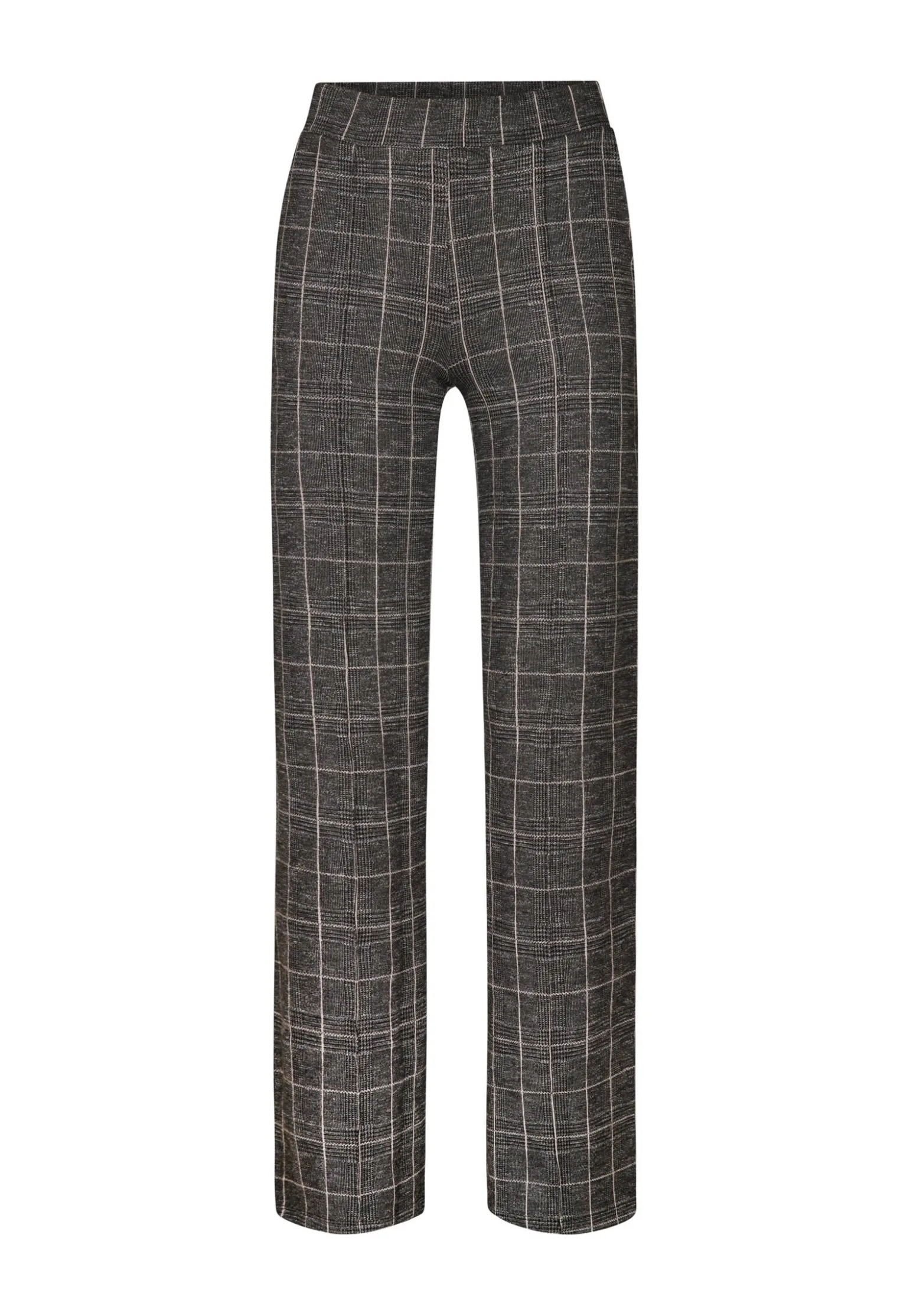 Clearance Miss Etam Broek wide leg ruit grijs 32" Multi grey