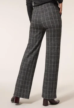 Clearance Miss Etam Broek wide leg ruit grijs 32
