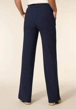 New Miss Etam Broek wide leg streep blauw 36