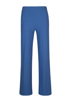 Best Miss Etam Broek wide leg streep blauw 32" Multi kobaltblauw