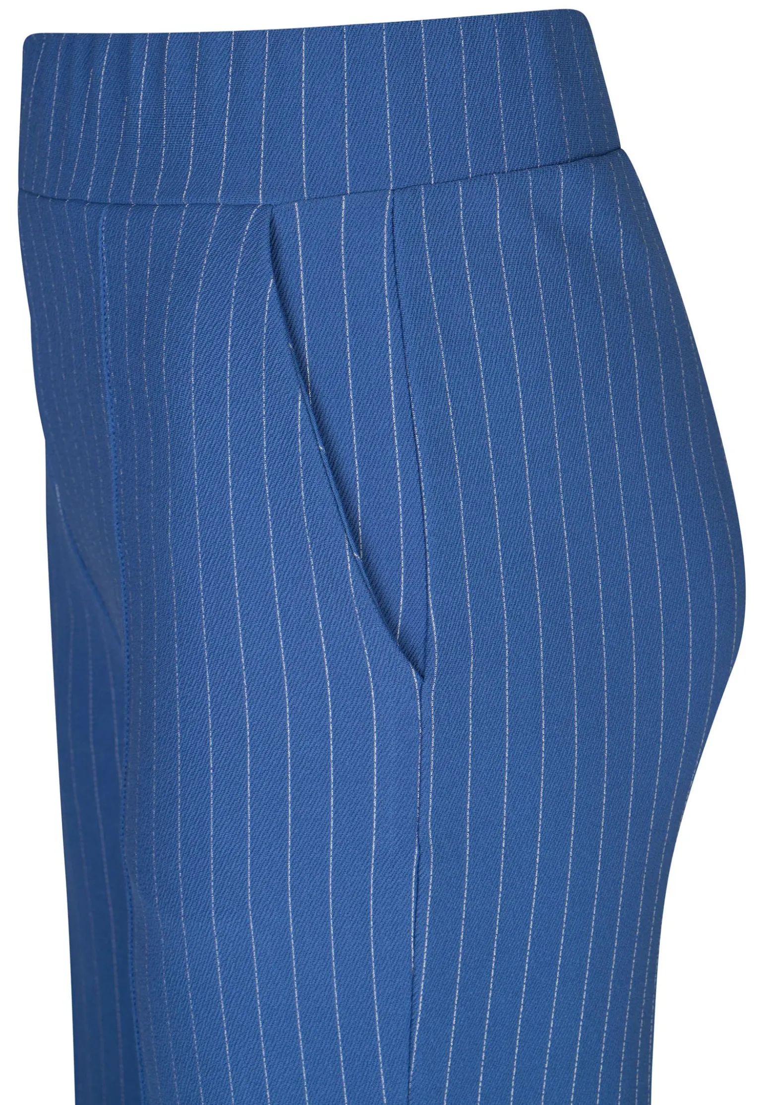 Best Miss Etam Broek wide leg streep blauw 32" Multi kobaltblauw