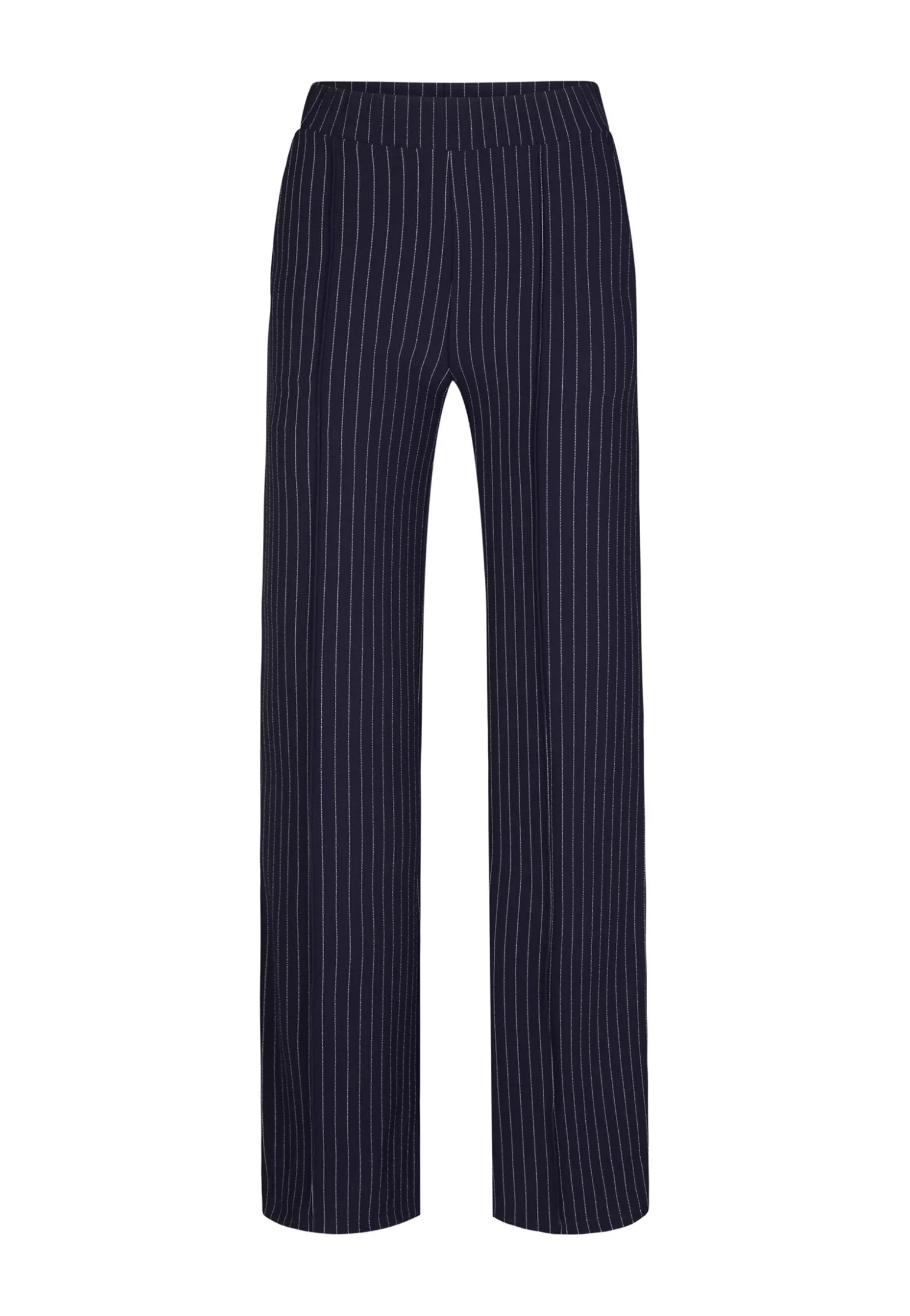 Miss Etam Broek wide leg streep blauw 32" Multi donker blue